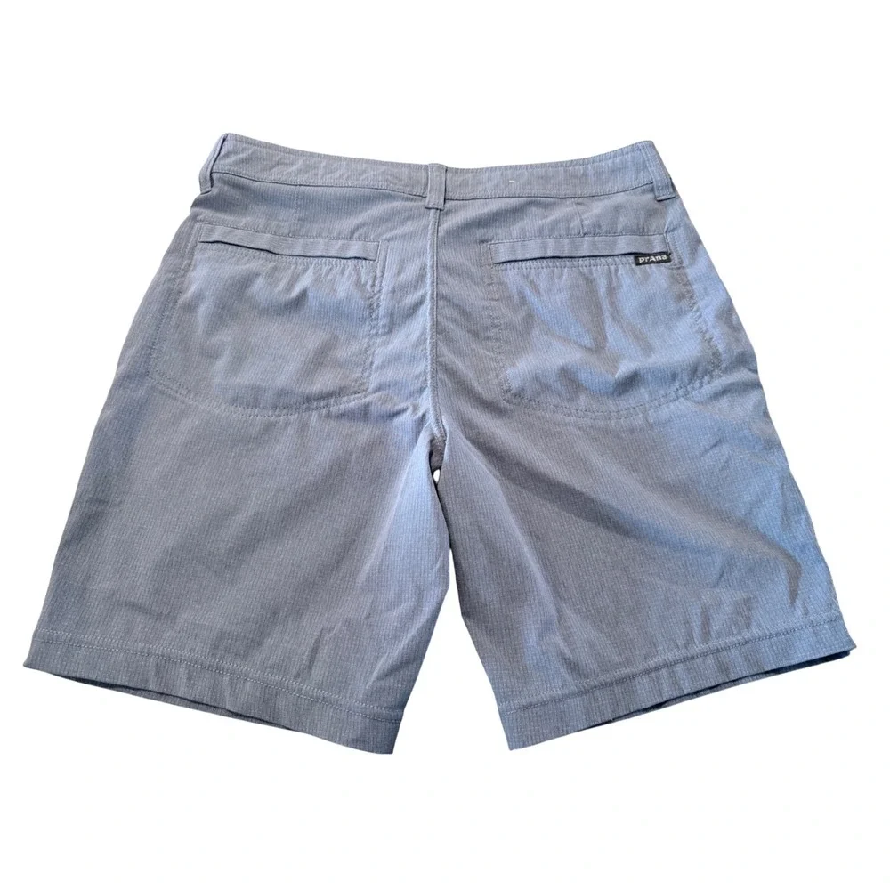 Prana Zion Shorts Mens 30 Blue Grey Stretch Hiking Climbing Outdoor 8 Inseam - Picture 4 of 8